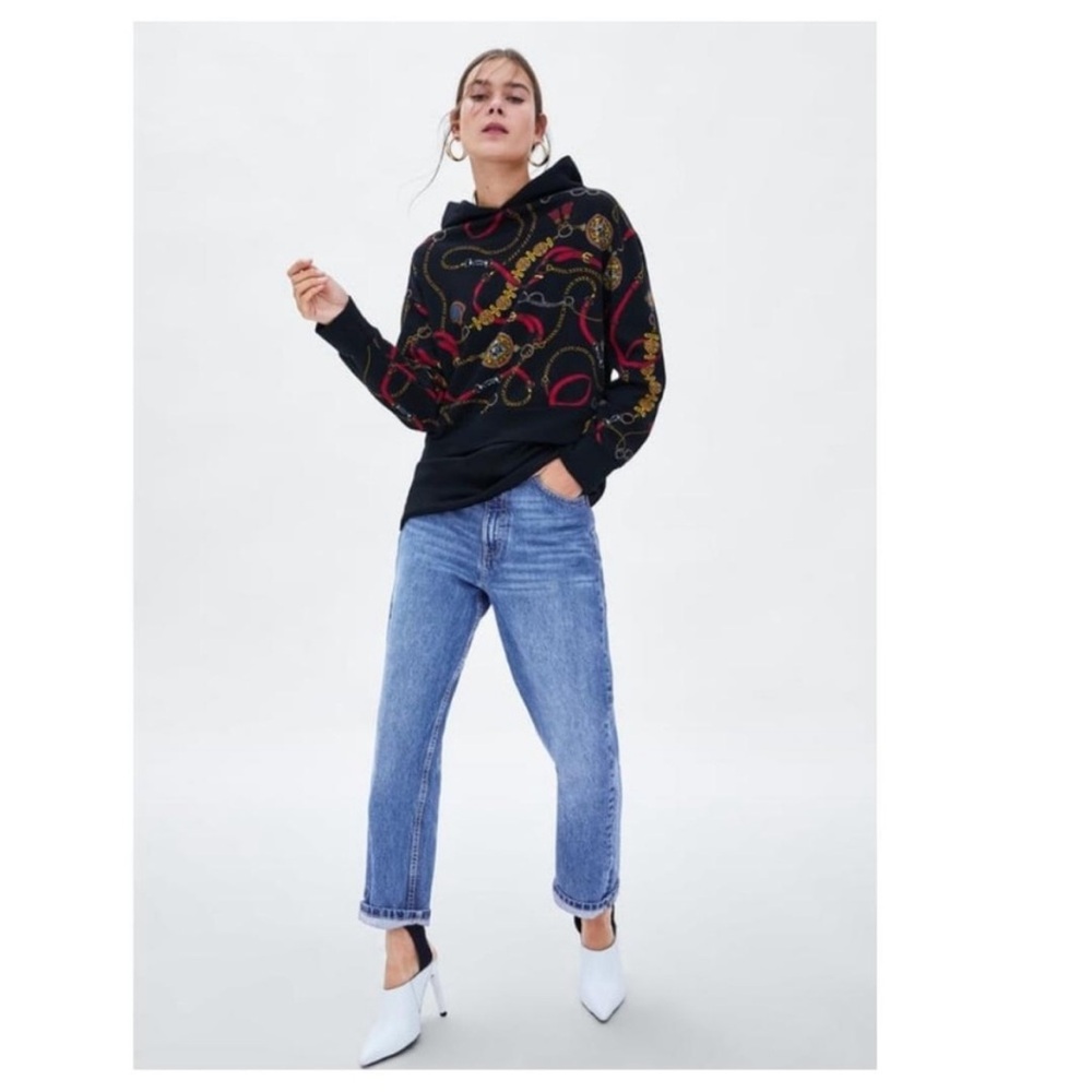 Zara print sweatshirt